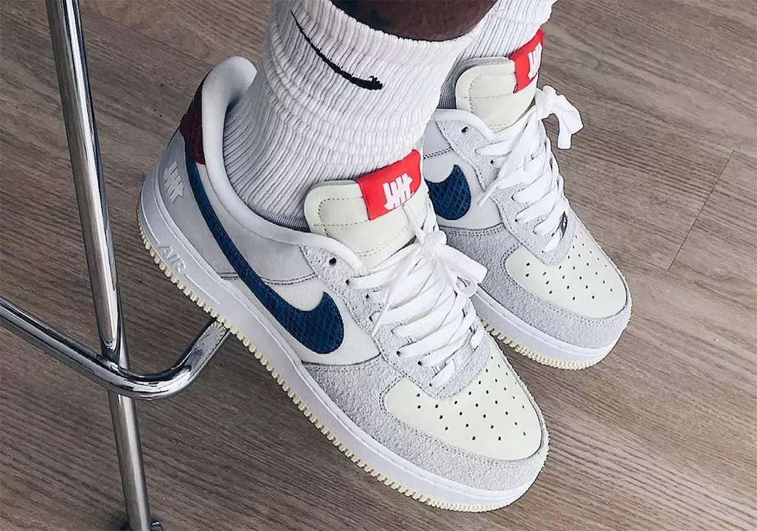 Neporazený Nike Air Force 1 Low Dunk vs AF1 Grey Blue Red Dátum vydania