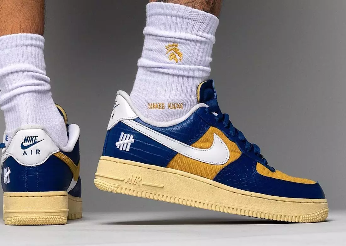 Tak Terkalahkan Nike Air Force 1 Low Blue DM8462-400 Tanggal Rilis On-Feet