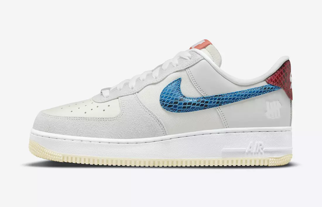 Veretlen Nike Air Force 1 5 On It DM8461-001 Megjelenés dátuma