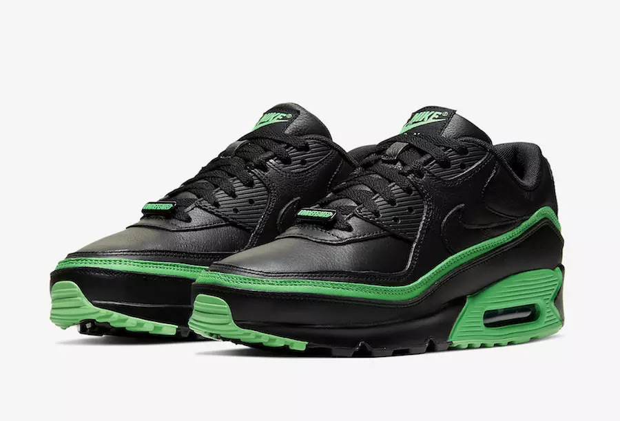 Undefeated Nike Air Max 90 Black Green Spark CJ7197-004 Release Date