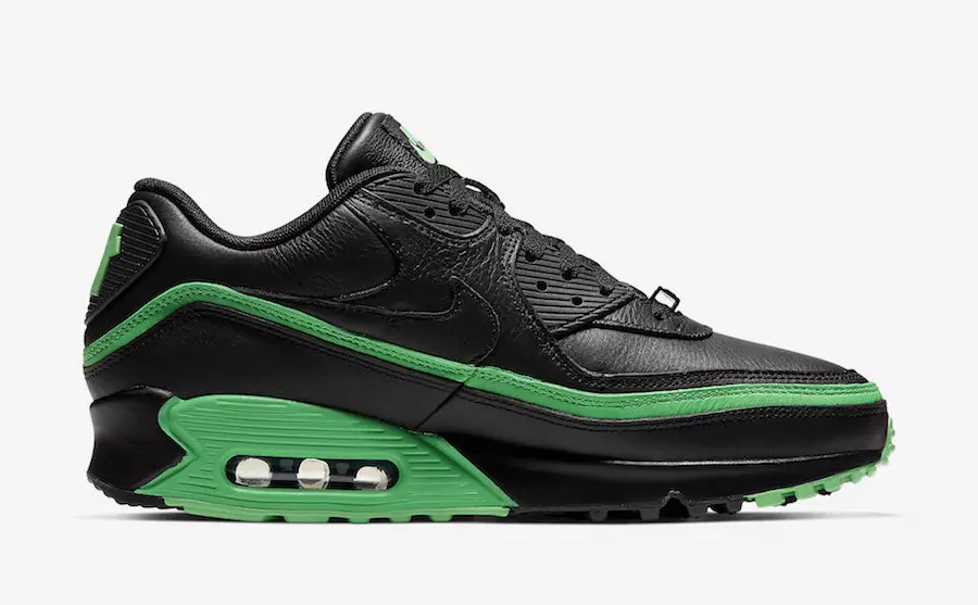 تاريخ الإصدار غير مهزوم Nike Air Max 90 Black Green Spark CJ7197-004