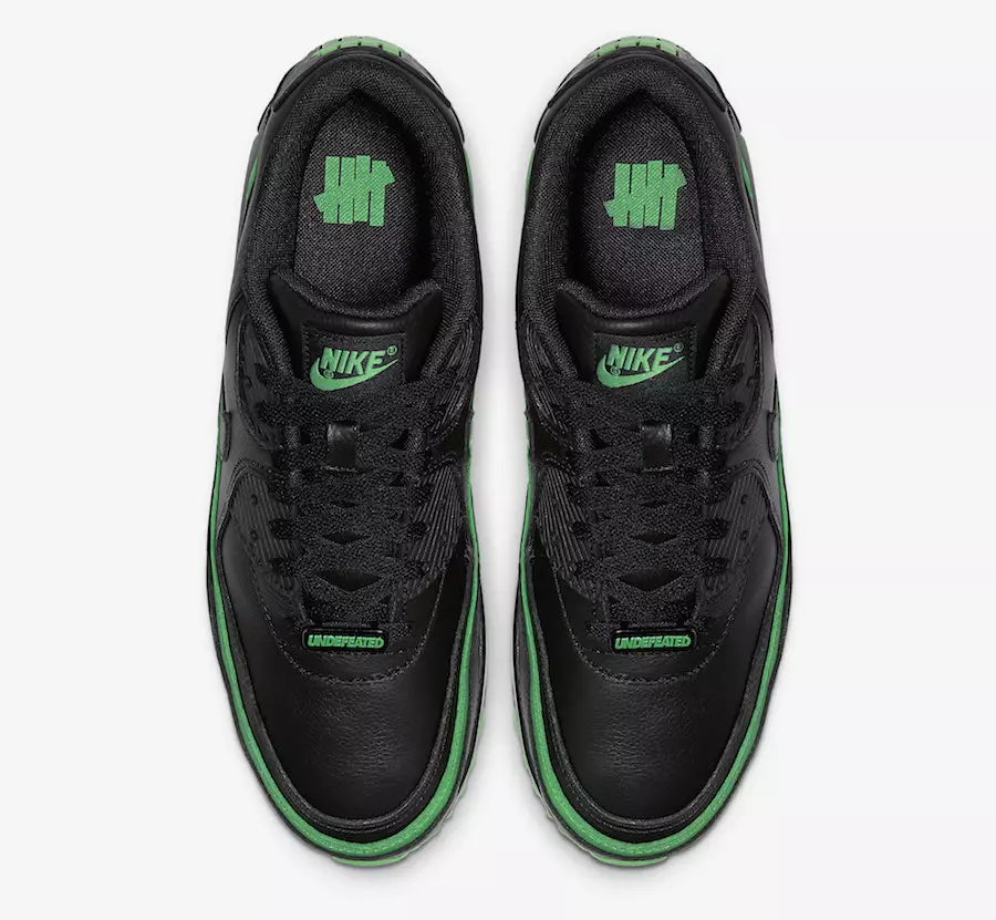 Ubesejret Nike Air Max 90 Black Green Spark CJ7197-004 Udgivelsesdato