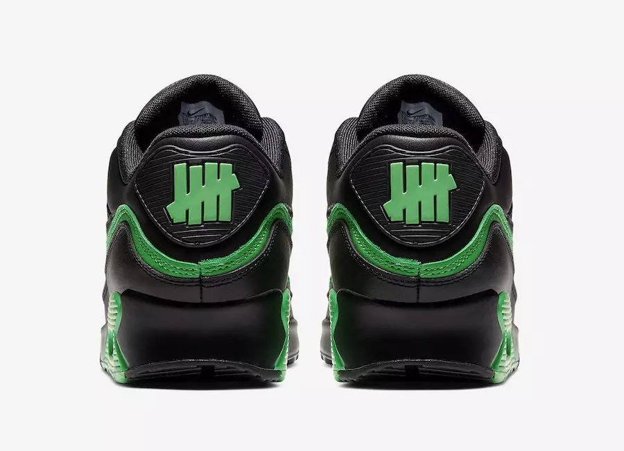 Neporažený Nike Air Max 90 Black Green Spark CJ7197-004 Datum vydání