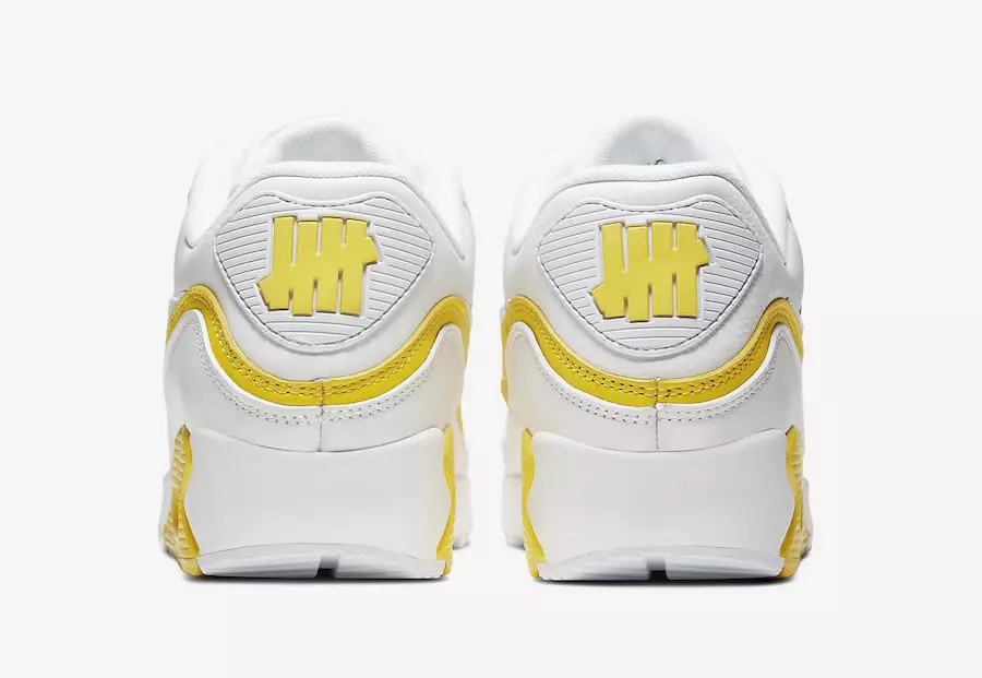 Жеңілмейтін Nike Air Max 90 Ақ оптикалық сары CJ7197-101 2019 Шығарылған күні