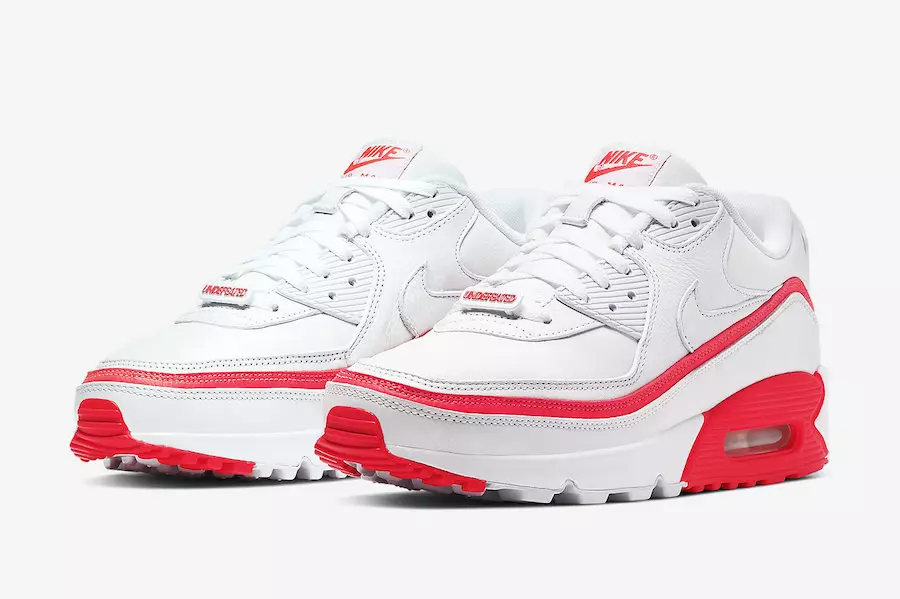 Veretlen Nike Air Max 90 White Solar Red CJ7197-103 Megjelenés dátuma Ár