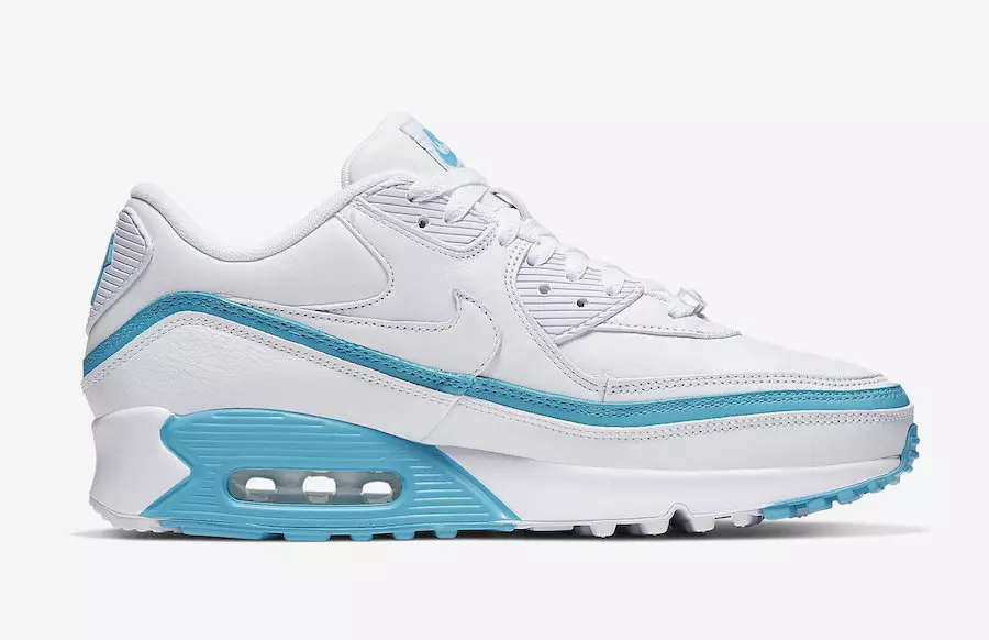 Yenilməz Nike Air Max 90 White Blue Fury CJ7197-102 Buraxılış Tarixi Qiymət