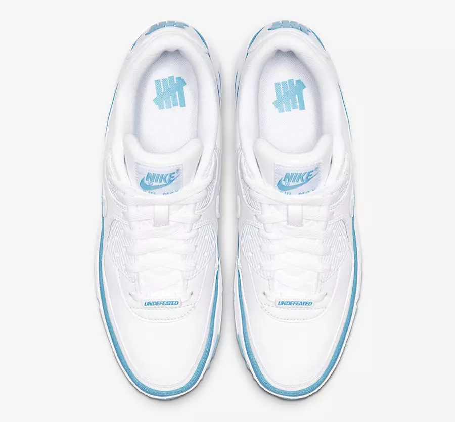 Непереможний Nike Air Max 90 White Blue Fury CJ7197-102 Дата випуску Ціна