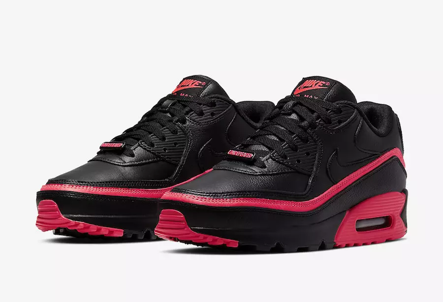 אַנפיטיד Nike Air Max 90 Black Solar Red CJ7197-003 מעלדונג טאָג פּרייַז