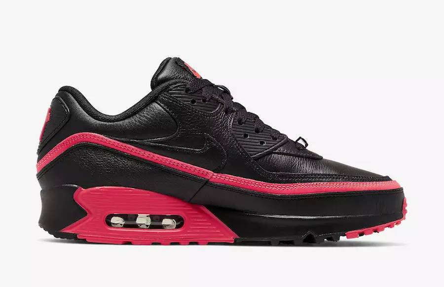 Ubeseiret Nike Air Max 90 Black Solar Red CJ7197-003 Utgivelsesdato Pris