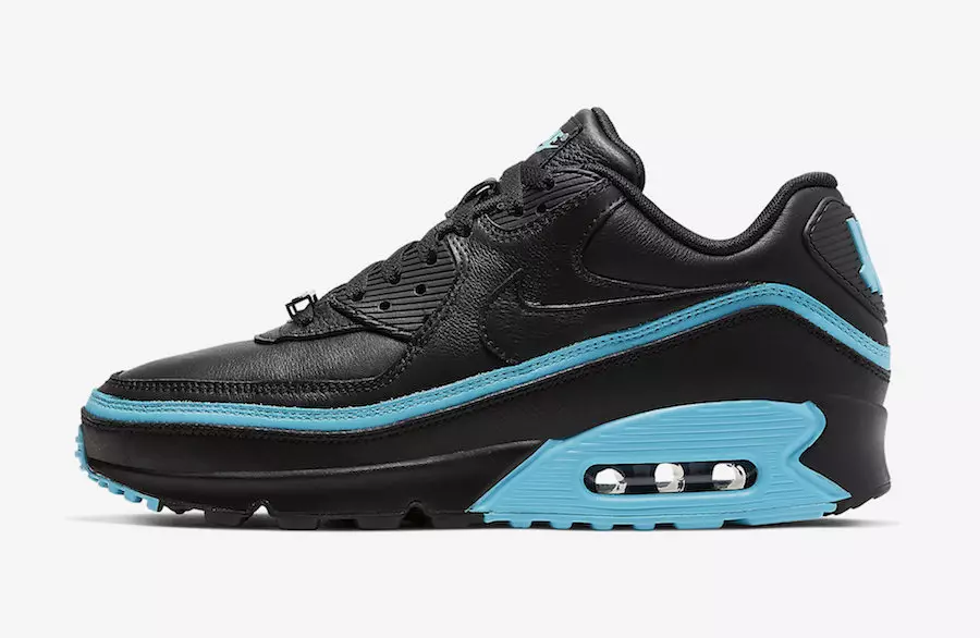 Undefeated Nike Air Max 90 Black Blue Fury CJ7197-002 Fecha de lanzamiento Precio