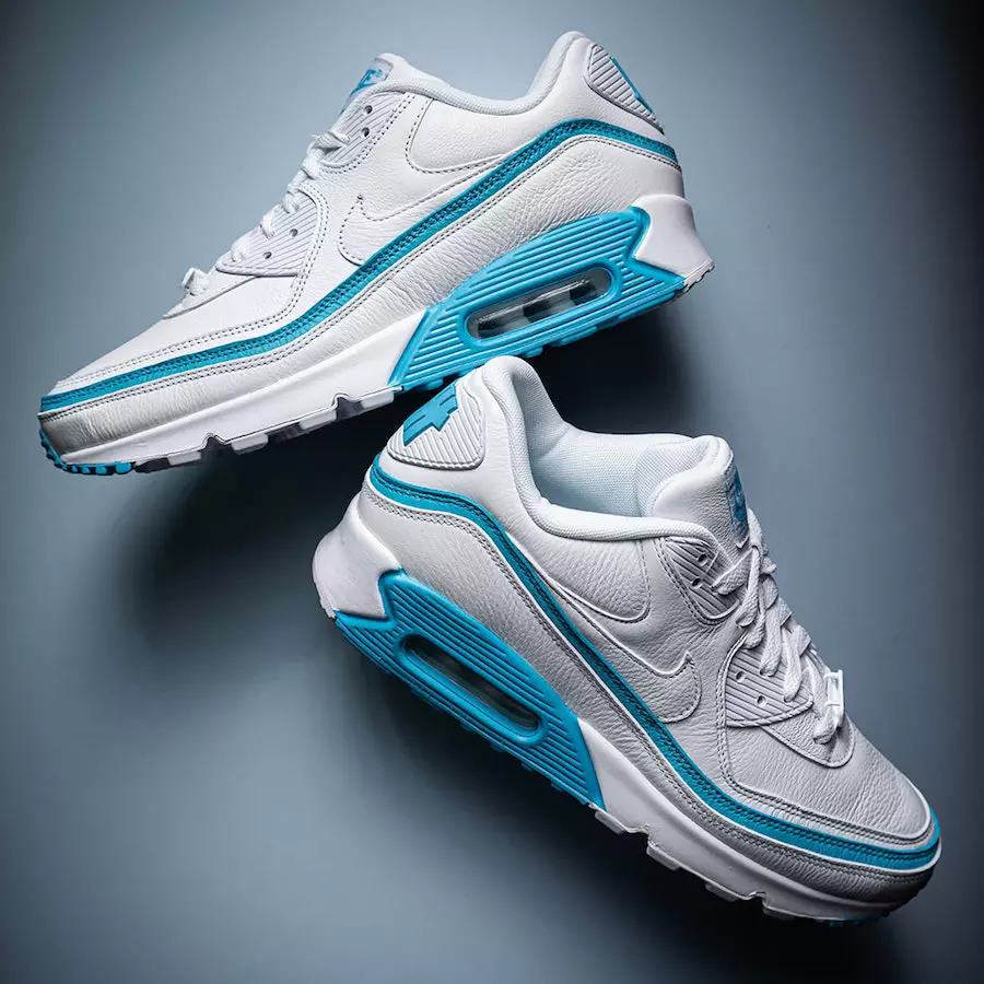 Invaincu Nike Air Max 90 Blanche Bleu Fury CJ7197-102 Date de sortie