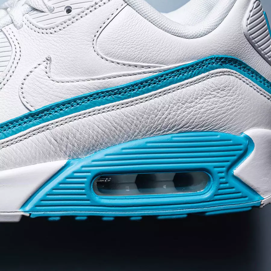 Neporažený Nike Air Max 90 White Blue Fury CJ7197-102 Datum vydání