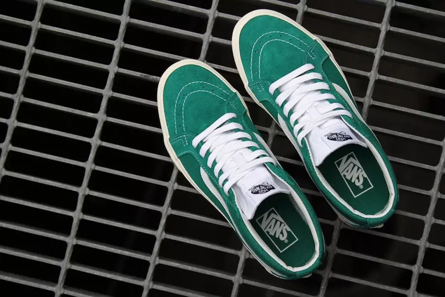 Vans Sk8-Mid Retro Sport Green ကို ပြန်လည်ထုတ်ပေးပါသည်။