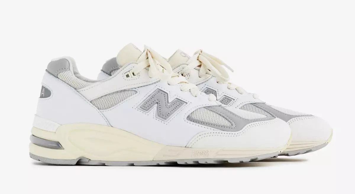 New Balance 990v2 Fabricado nos EUA Branco M990TC2 Data de Lançamento