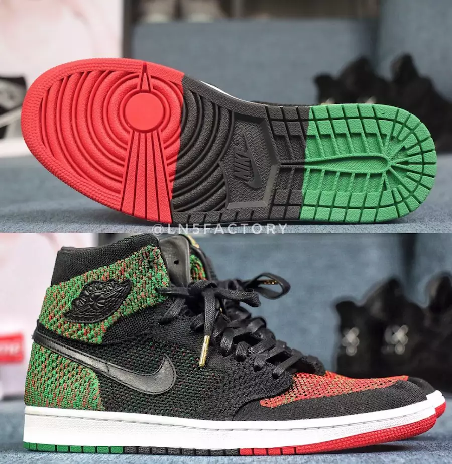 Air Jordan 1 Flyknit BHM melnā vēstures mēnesis AA2426-026