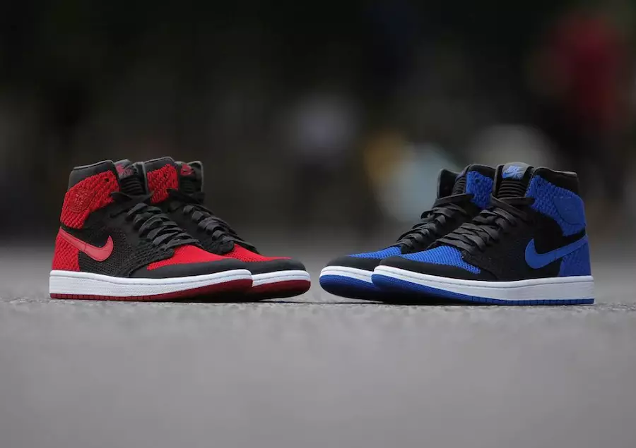 Flyknit Air Jordan 1 Royal vs Bred Banned