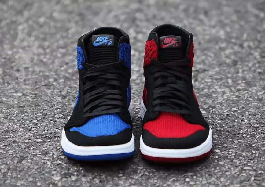 Flyknit Air Jordan 1 Royal protiv Bred zabranjen