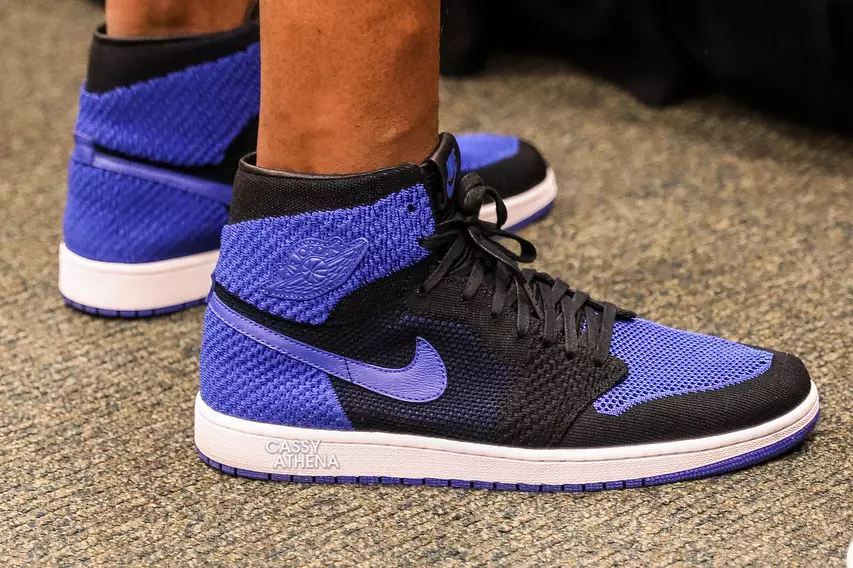 Royal Flyknit Air Jordan 1 Westbrook til fots