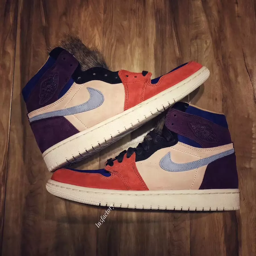 Aleali May Air Jordan 1 Viotech Fur Tongue väljalaskekuupäev