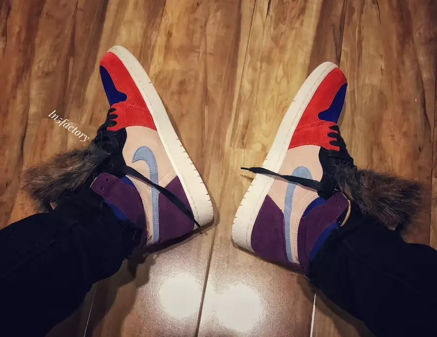 Aleali May Air Jordan 1 تاريخ إصدار لسان Viotech Fur