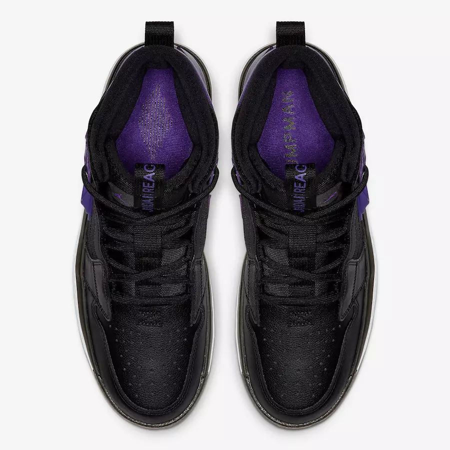 Air Jordan 1 React Black Purple AR5321-005 تاريخ الإصدار