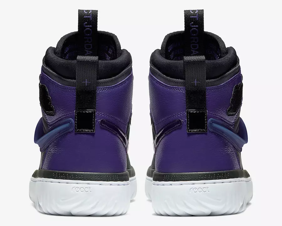 Air Jordan 1 React Black Purple AR5321-005 ဖြန့်ချိသည့်ရက်စွဲ