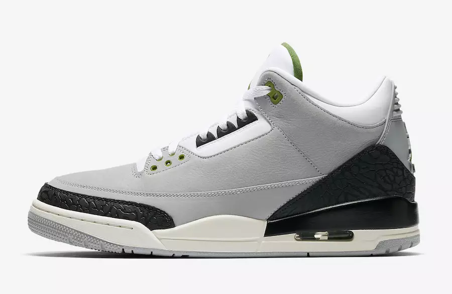 Air Jordan 3 Tinker Chlorophyll 136064-006 Шығарылған күні