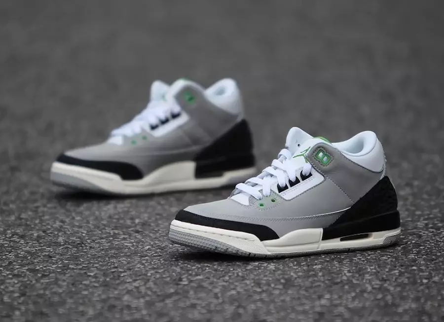 تاریخ انتشار Air Jordan 3 Chlorophyll Air Trainer 1