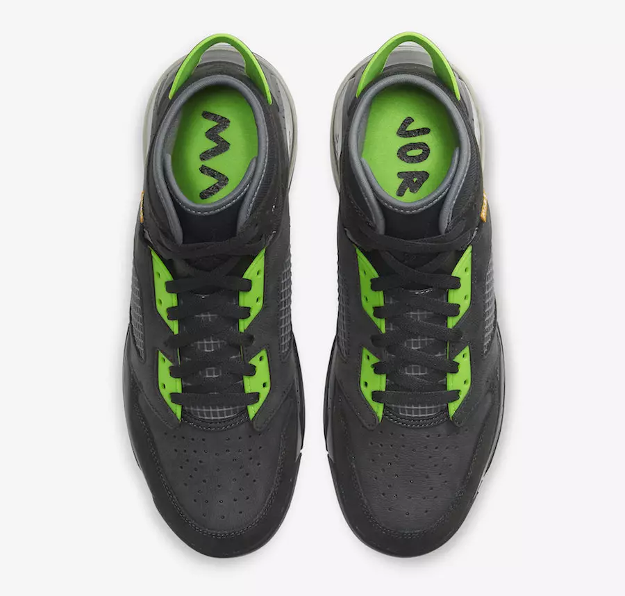 Tarehe ya Kutolewa kwa Jordan Mars 270 Anthracite Electric Green CT9132-001