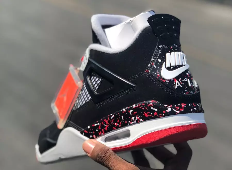 Mostra de Drake OVO Air Jordan 4 Splatter