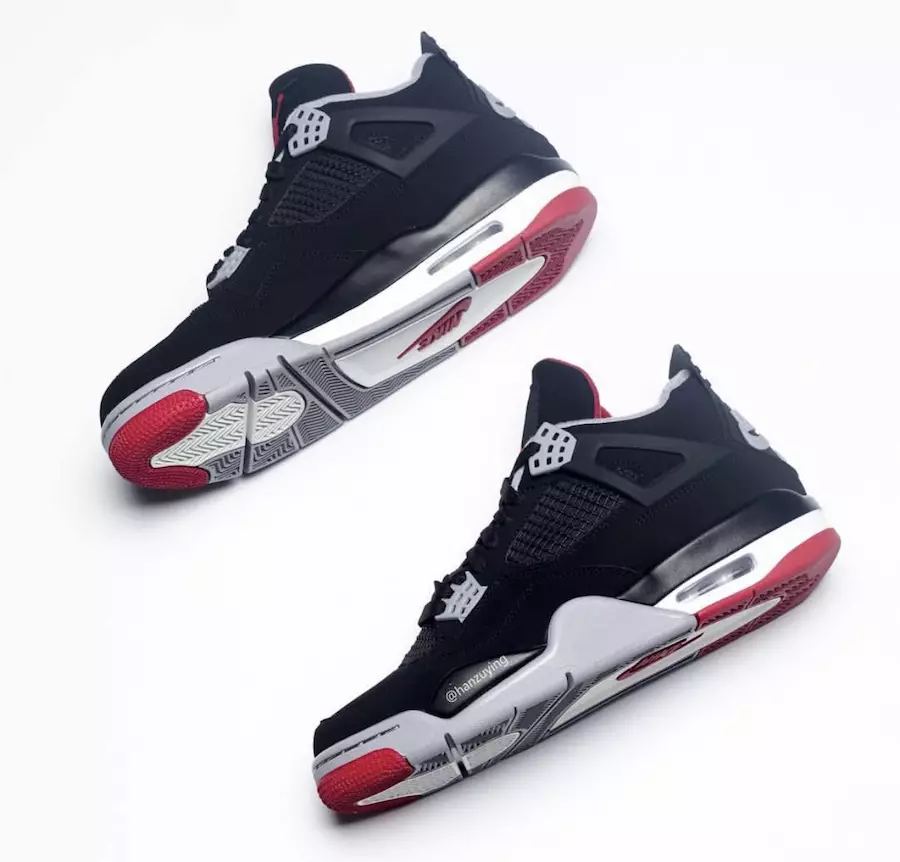 Air Jordan 4 Bred Black Cement 2019 308497-060 Дата на издаване