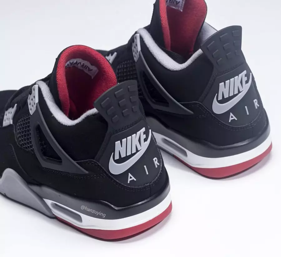 Air Jordan 4 Bred Black Cement 2019 308497-060 Ngày phát hành