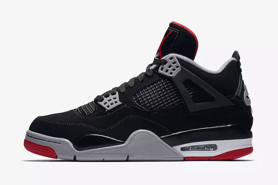 Air Jordan 4 Bred Black Cement 2019 308497-060 Ngày phát hành