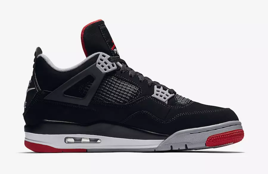 Air Jordan 4 Bred Black Cement 2019 308497-060 Чыгарылган датасы