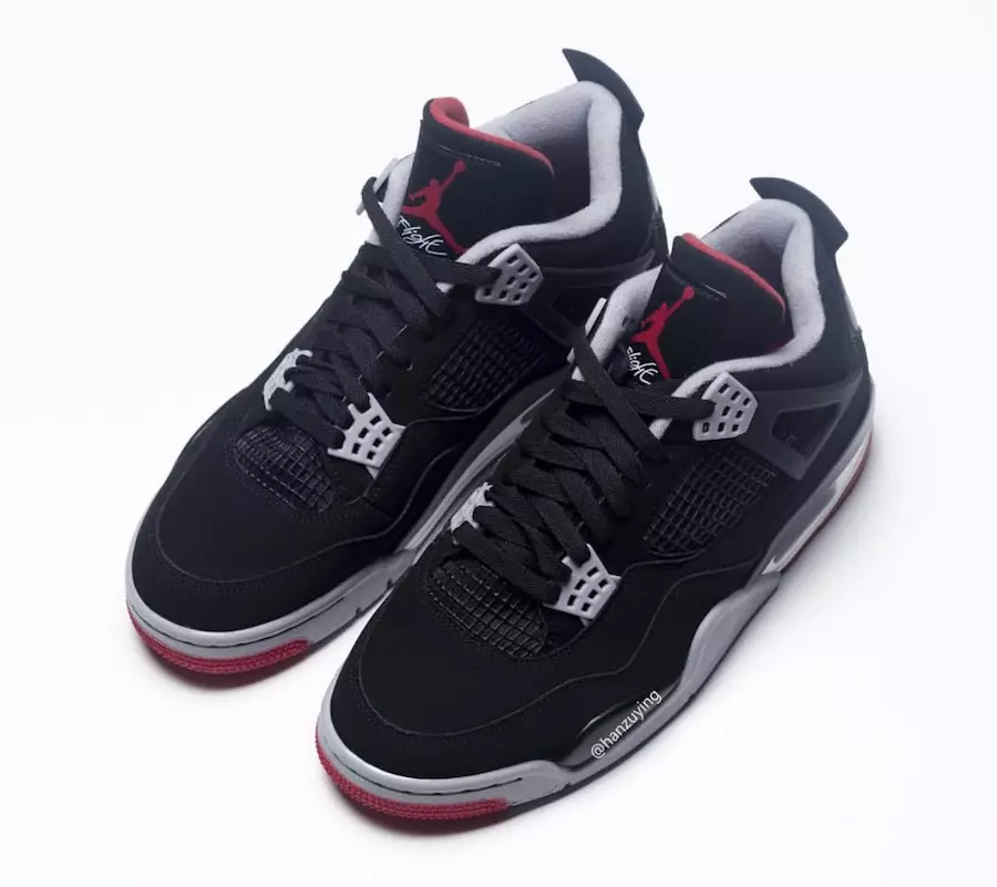 Air Jordan 4 Bred Black Cement 2019 308497-060 Utgivelsesdato