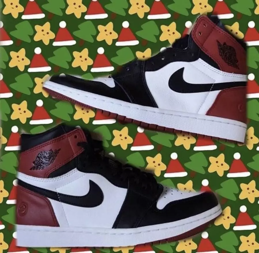 Frammento Air Jordan 1 Black Toe Tongue Data di rilascio