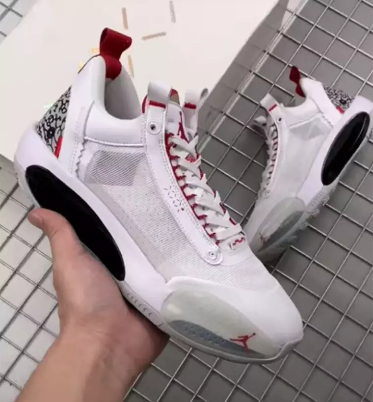 Air Jordan 34 төмен ақ цемент CZ7747-101 Шығарылған күні