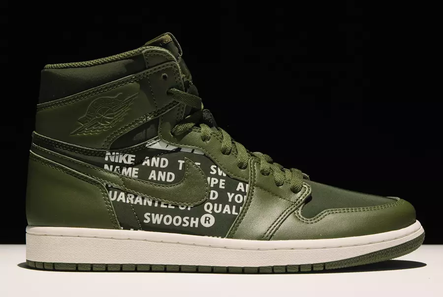 Air Jordan 1 Oliy OG Nike Air Pack Olive Canvas