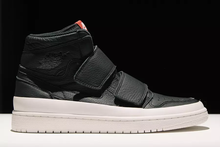 Air Jordan 1 ya Kamba ya Juu Mbili Nyeusi