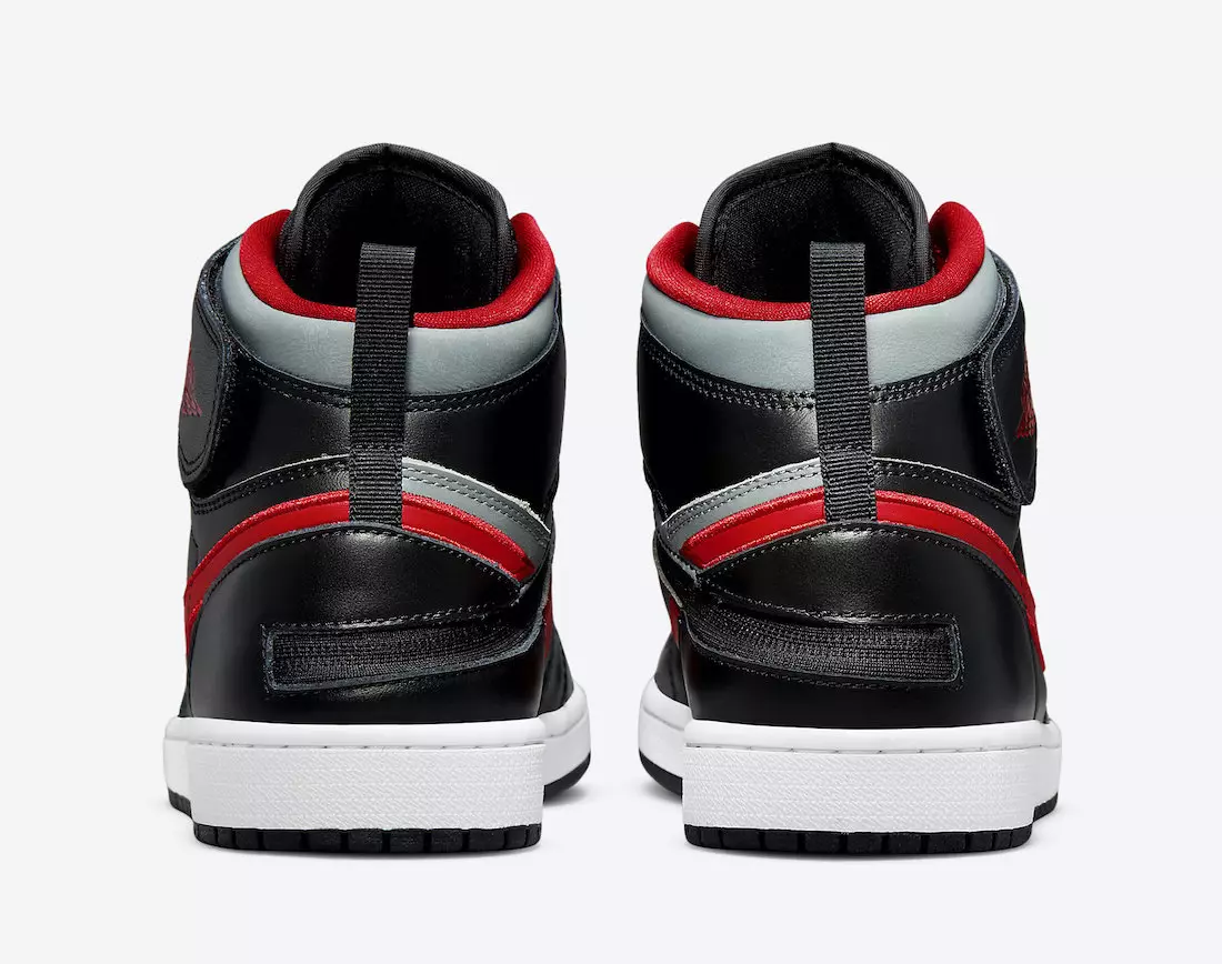 Air Jordan 1 FlyEase Black Gym Red Smoke Grey CQ3835-006 Dáta Eisiúna