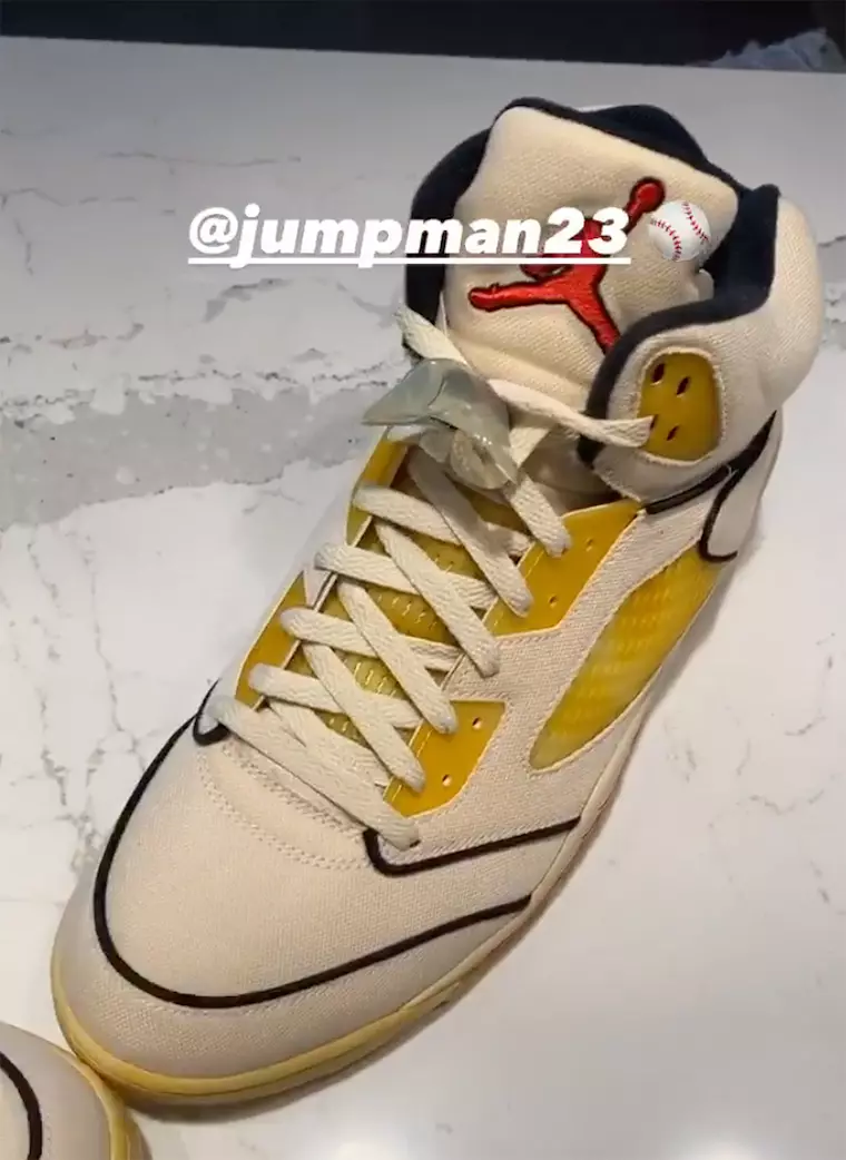 Dexter Fowler Air Jordan 5 Bóng chày PE