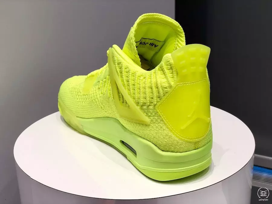 Air Jordan 4 Flyknit Volt ဖြန့်ချိသည့်ရက်စွဲ