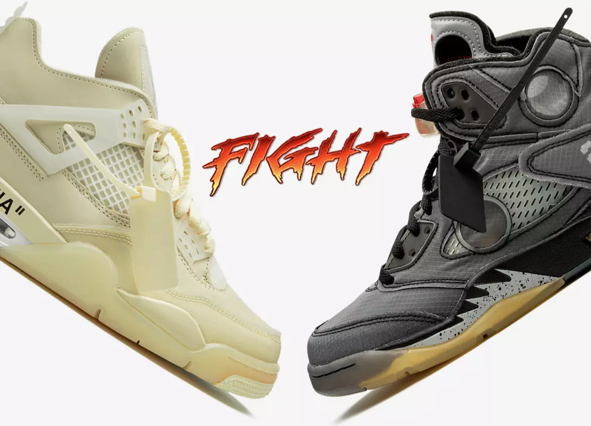 Bedre Off-White x Air Jordan: Air Jordan 4 eller Air Jordan 5