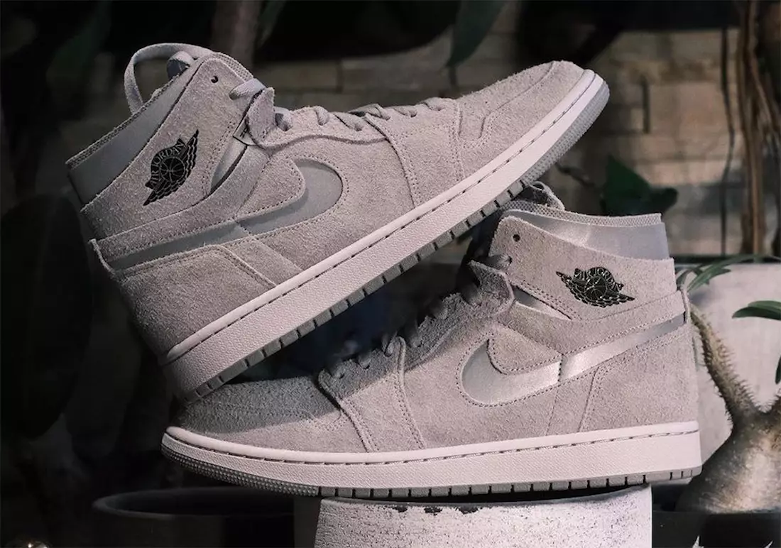 Air Jordan 1 Zúmáil CMFT Dáta Eisiúna Airgead Miotalacha