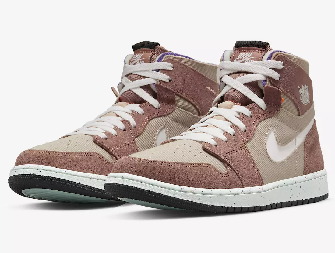 Offizielle Fotos des Air Jordan 1 Zoom CMFT „Fossil Stone“