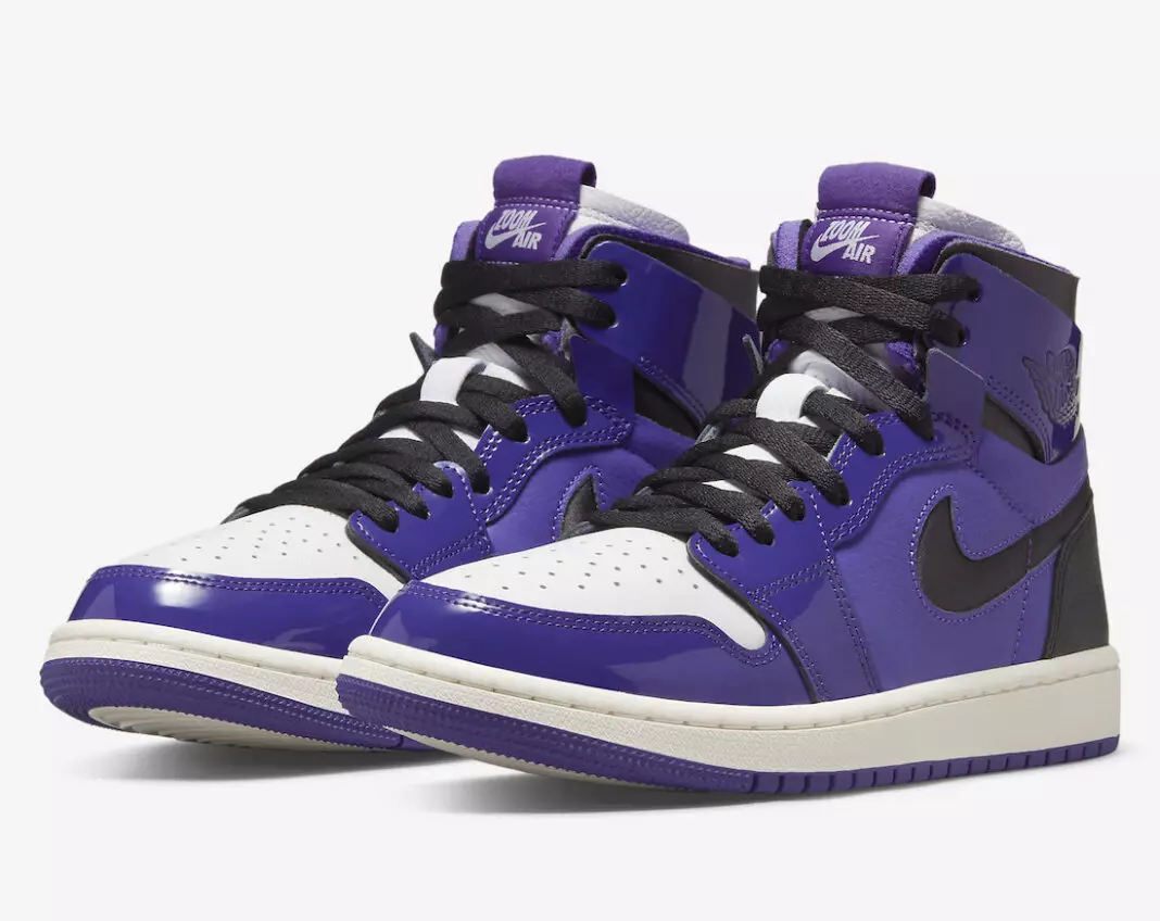 Air Jordan 1 Zoom CMFT Purple Patent CT0979-505 Data ta' Rilaxx