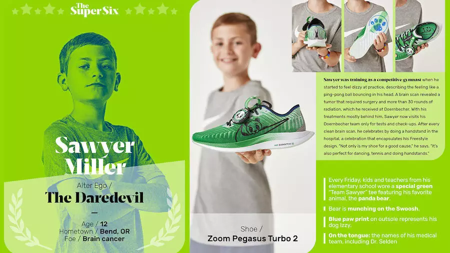 Sawyer Miller Nike Zoom Pegasus Turbo 2 Doernbecher Tanggal Rilis