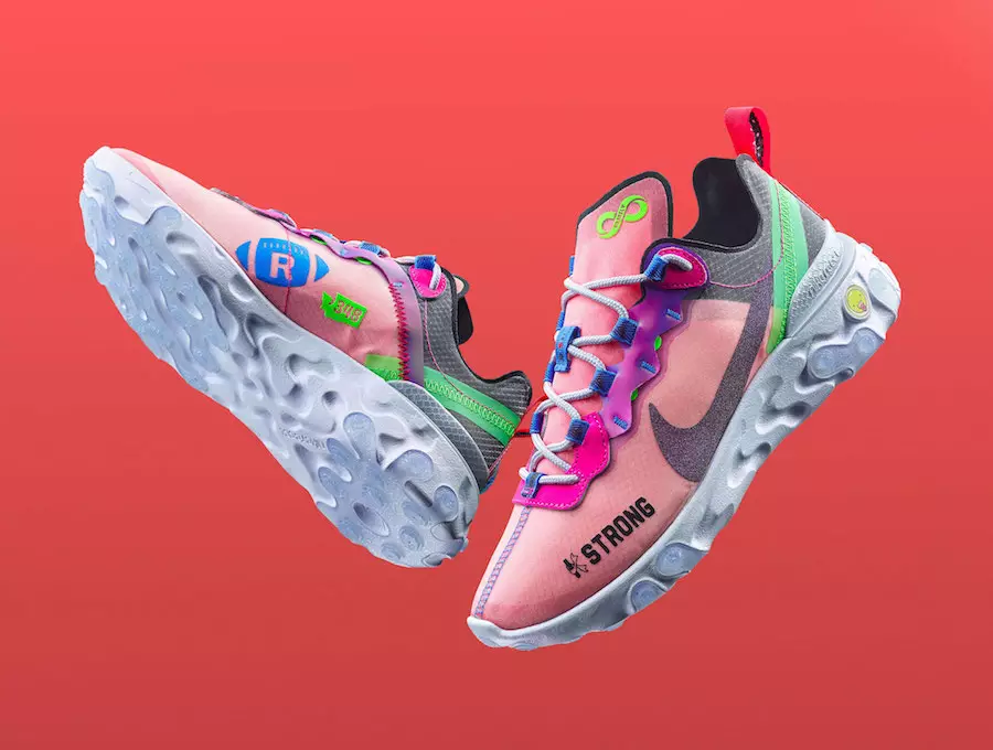 Kahleah Corona Nike React Element 55 Doernbecher išleidimo data