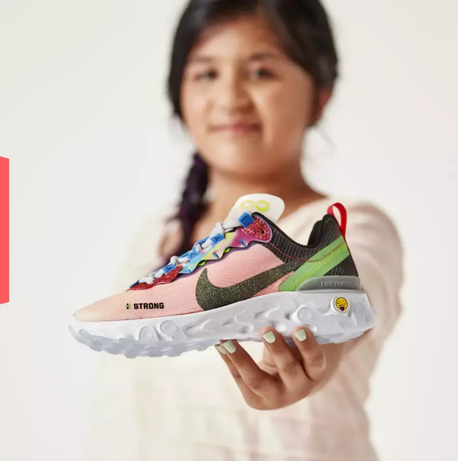 Kahleah Corona Nike React Element 55 Doernbecher תאריך שחרור