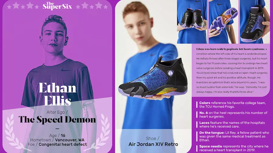 Ethan Ellis Air Jordan 14 Doernbecher шығарылым күні